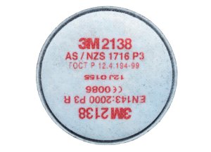 3M™ sada 2 kusov filtrov proti časticiam rady 2000, prevedenie: 2138, úroveň ochrany P3 R + aktívne uhlie