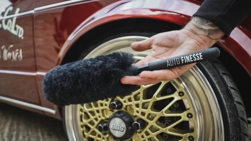 Kefa na umývanie kolies z jahňacej vlny Auto Finesse - krátka