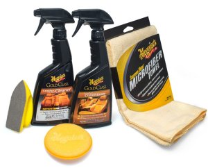 Kompletní sada autokosmetiky na čištění a ochranu kožených povrchů - Heavy Duty Leather Care Kit - Meguiar's