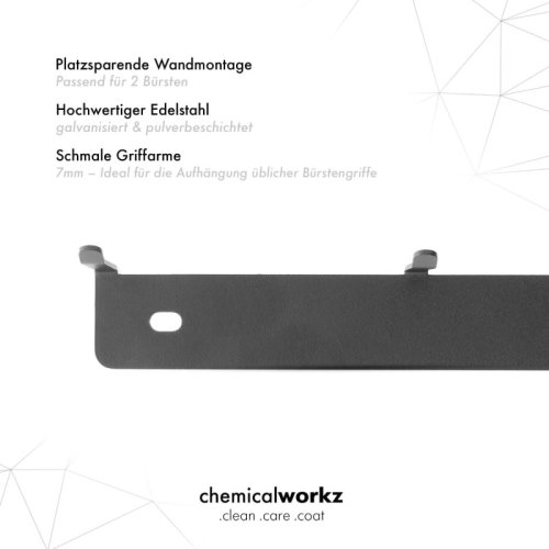 ChemicalWorkz - Nástěnný věšák na velké kartáče (40 cm)