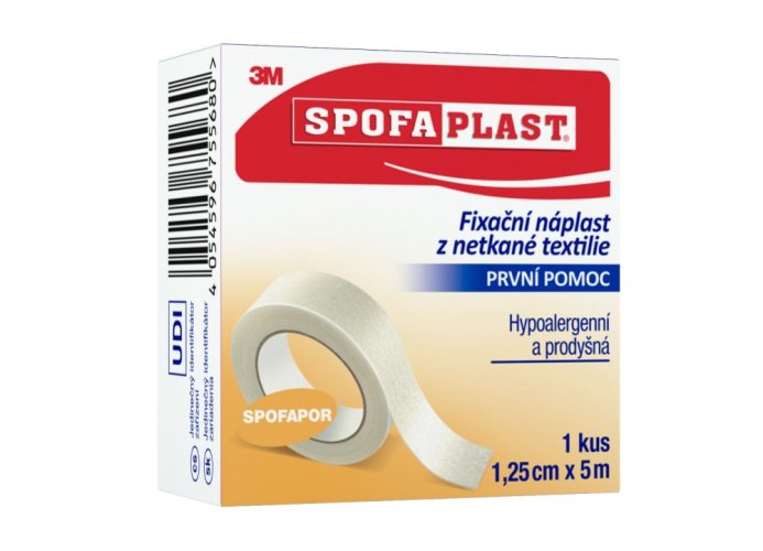 3M Spofaplast® Fixačná náplasť z netkanej textílie 731, 5 m × 12,5 mm