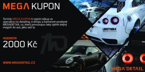 MEGA DETAIL Dárkový kupon na 2000 Kč