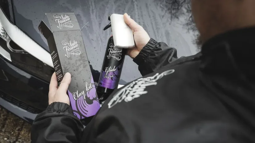 Súprava autokozmetiky na dekontamináciu laku clayom Auto Finesse Clay kit