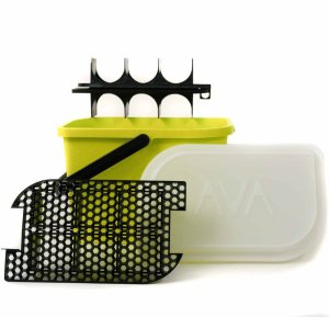 AVA Car Care Bucket Green sada detailingového kbelíku