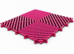 Plastová dlaždice modulární podlahy růžová - Maxton Floor - 33x33 cm