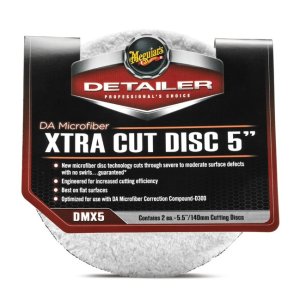 Meguiar's DA Microfiber Xtra Cut Disc 5" - екстра абразивний мікрофібровий полірувальний диск, 5 дюймів (2 штуки)