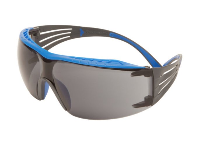 3M™ SecureFit™ ochranné okuliare rady 400, model: SF402XSGAF-BLU, farba zorníka: dymová