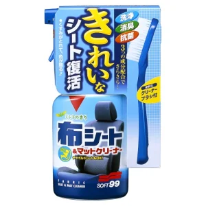 Čistič textilního čalounění interiéru - Soft99 New Fabric Seat Cleaner - 400 ml