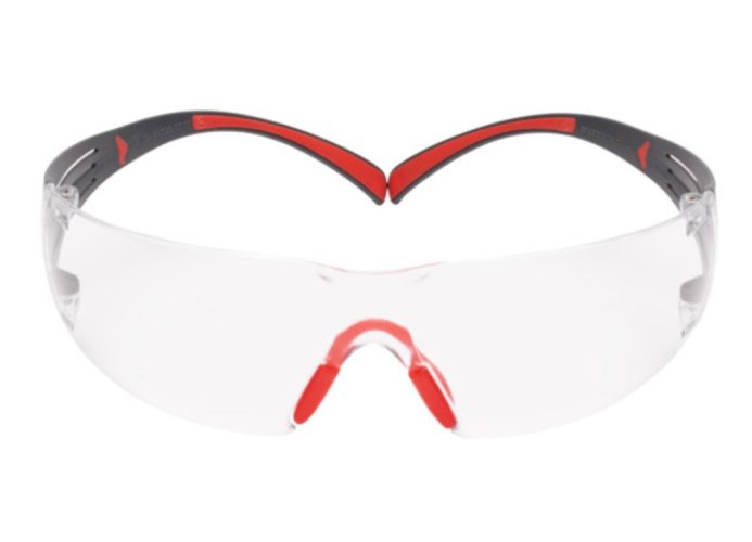 3M™ SecureFit™ ochranné okuliare rady 400, model: SF401SGAF-RED-EU, farba zorníka: číra