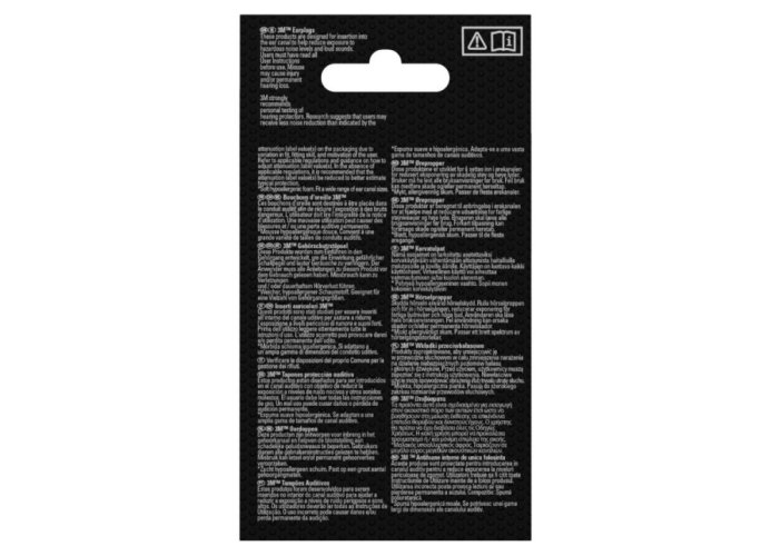 Zátkové chrániče sluchu - 3M 1100C4 - 4 páry