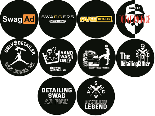SWAG Detailing Stickers - Samolepka motiv FAKE Detailer