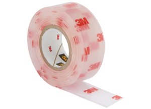 3M™ Scotch® Obojstranná montážna páska do interiéru, transparentná, 19 mm x 1,5 m