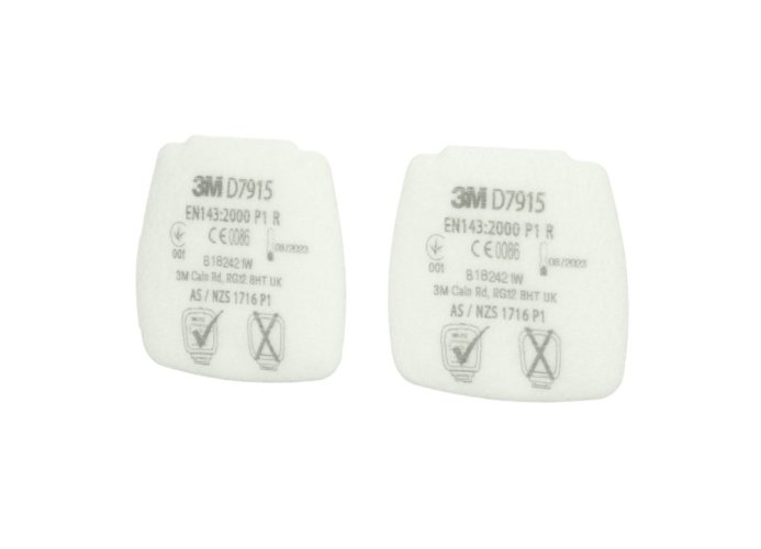3M™ 4 kusy časticových filtrov Secure Click rady D7000, typ D7915, úroveň ochrany P1 R
