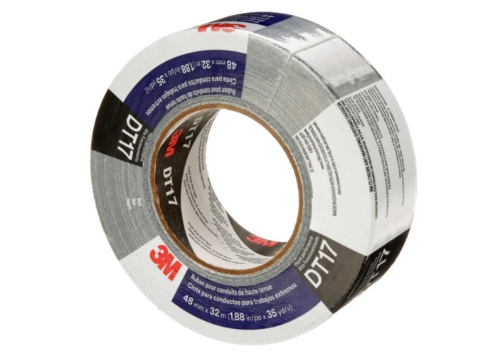 3M™ Super silná páska Duct Tape DT17 do extrémne náročného prostredia, čierna, 48 mm x 32 m