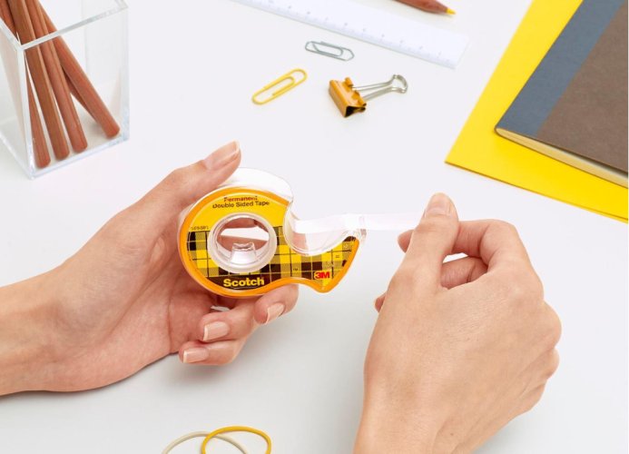 3M Scotch® Obojstranná lepiaca páska v zásobníku, 12 mm x 6,3 m