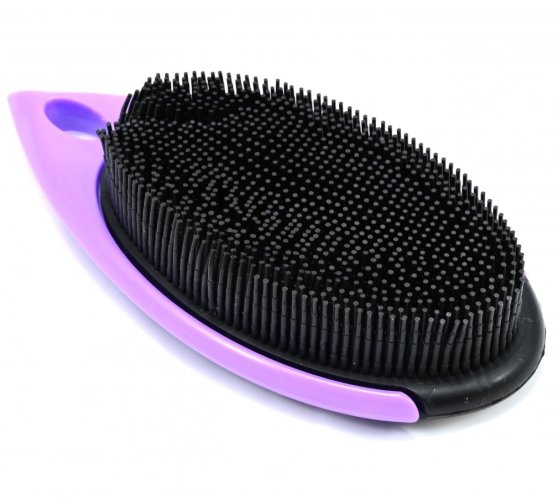 Poka Premium Shaggy purple rubber brush kartáč na psí chlupy