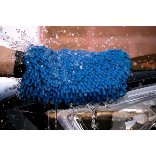 Nuke Guys Chenille Blue - Mikrovláknová mycí rukavice