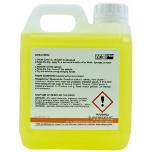 ValetPro Advanced Poseidon Car Wash 1L autošampon s voskem