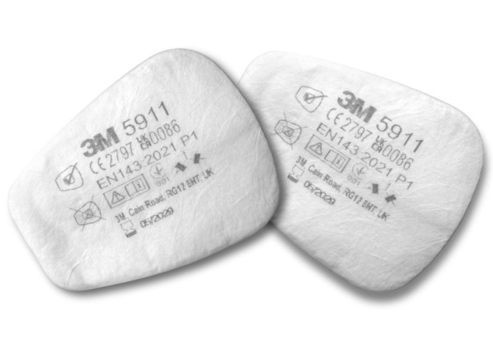 3M™ 2 kusy částicových filtrů řady 5000, typ 5911, úroveň ochrany P1R