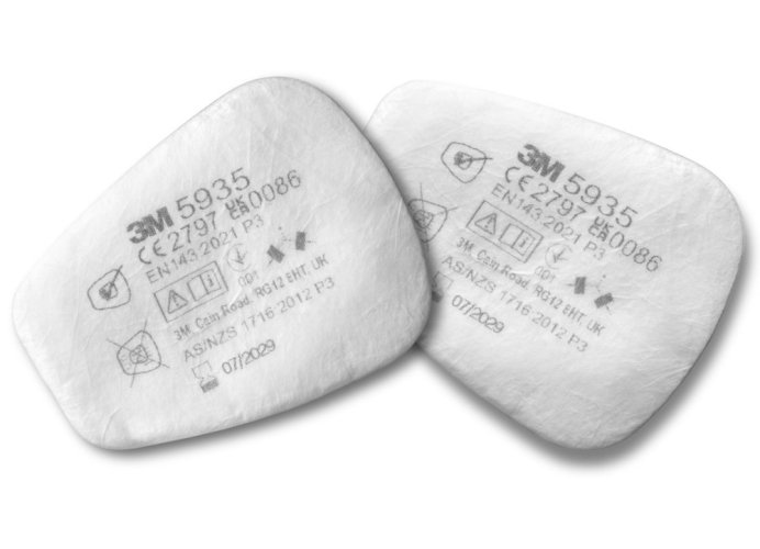 3M™ 2 kusy časticových filtrov rady 5000, typ 5935, úroveň ochrany P3R