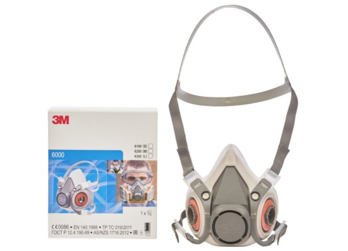 3M™ opakovaně použitelná polomaska řady 6000, velikost: S (6100)