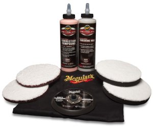 Набір Meguiar's DA Microfiber Correction System Kit 5" - повний 5-дюймовий набір мікрофібрової системи для професійного відновлення лаку