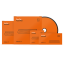 Leštící kotouč na lak One Cut oranžový Koch Chemie 45x25 mm