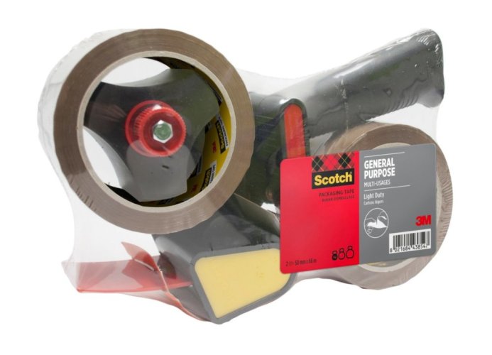 3M Scotch® odvíjač baliacej pásky + 2 role Scotch® univerzálnej pásky 50mm x 66m