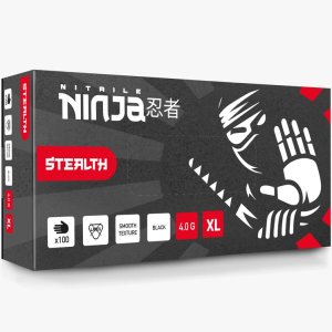 Nitrile Ninja Stealth Pro Detailing Gloves (L)
