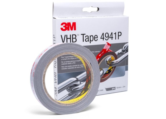 3M™ VHB™ sivá obojstranne silno lepiaca akrylová páska 4941P, 19 mm x 3 m