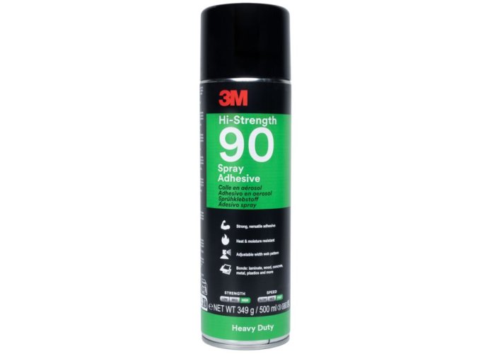 3M™ sprejové lepidlo 500 ml, typ: vysokopevnostné 90, transparentné