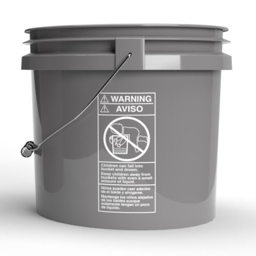 Detailingový kbelík šedý - Magic Bucket - 13 l