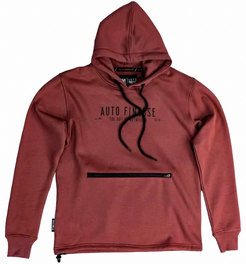 Mikina s kapucí Auto Finesse MK2 Essentials červená velikost XXL