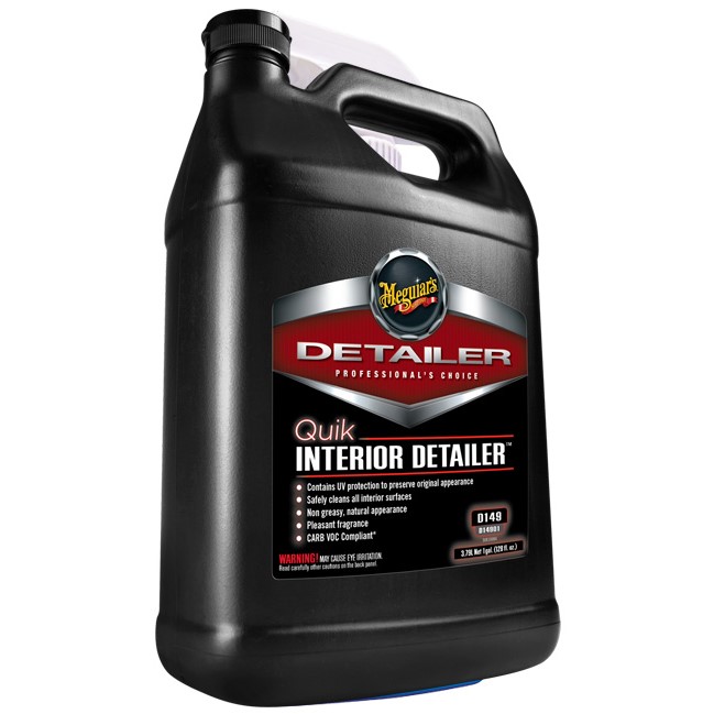 Meguiar's Quik Interior Detailer - profesionální čistič a ochrana netextilních interiérových povrchů, 3,78 l