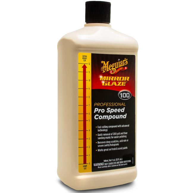 Meguiar's Pro Speed Compound - extrémně účinná profesionální korekční a lešticí pasta s technologií super-mikroabraziv, 946 ml