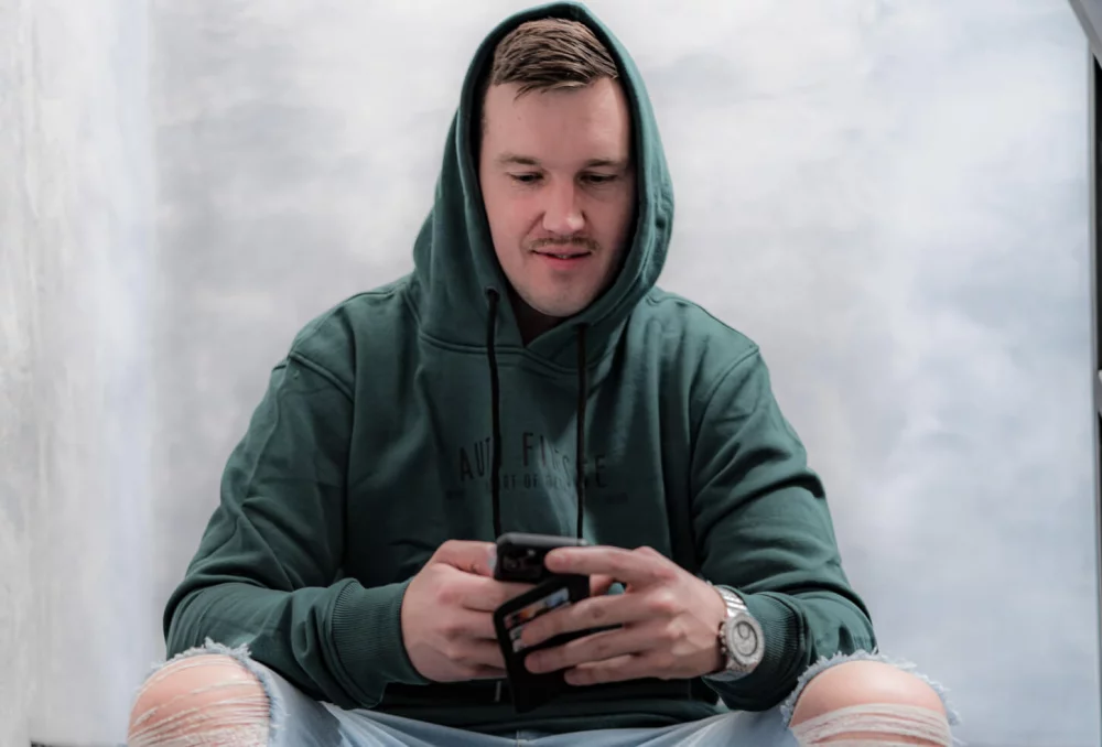 Mikina s kapucí Auto Finesse MK2 Essentials zelená velikost M - foto 1