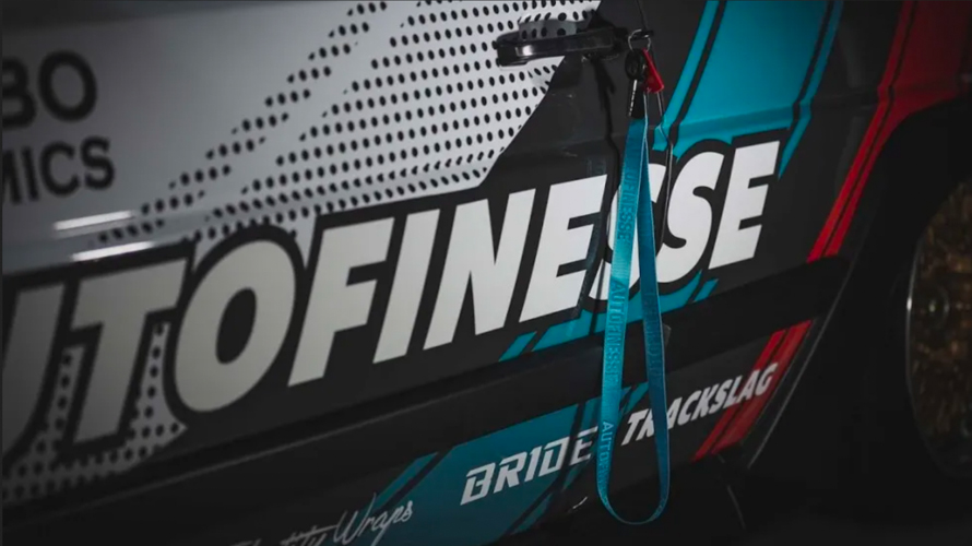 Šňůrka na klíče přes krk Auto Finesse - tyrkysová - foto 1