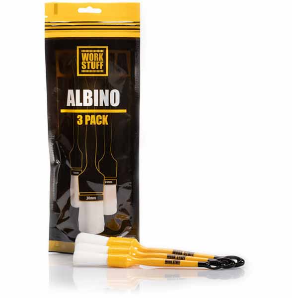 Sada 3 najjemnejších štetcov na interiér auta Work Stuff Albino
