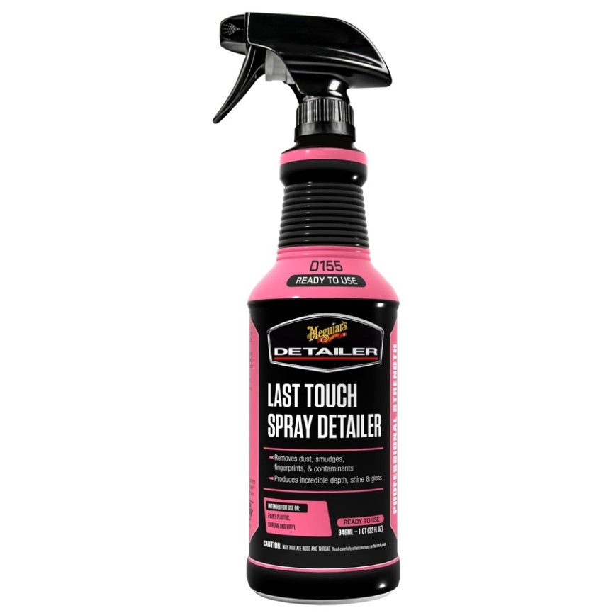 Meguiar's Last Touch Spray Detailer - detailer pro odstranění lehkých nečistot, lubrikaci laku a posílení lesku, 946 ml