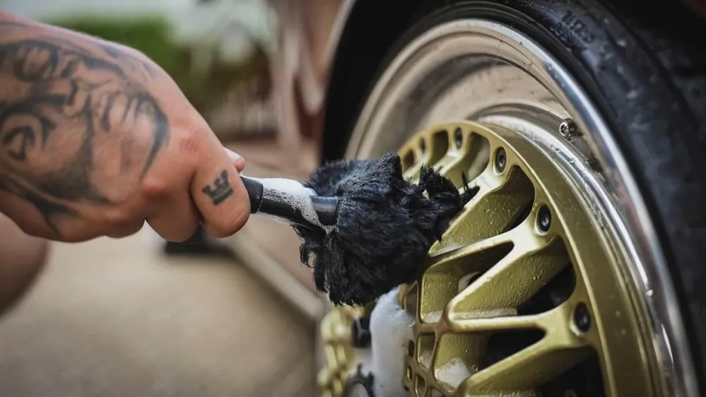 Kartáč na mytí kol z jehněčí vlny Auto Finesse - krátký - foto 3