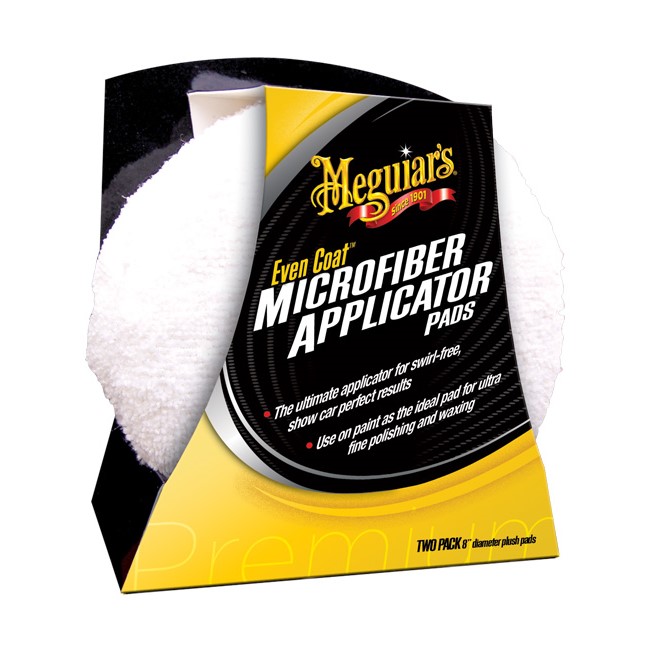 Meguiar's Even Coat Microfiber Applicator Pads - mikrovláknové aplikátory (2 kusy)