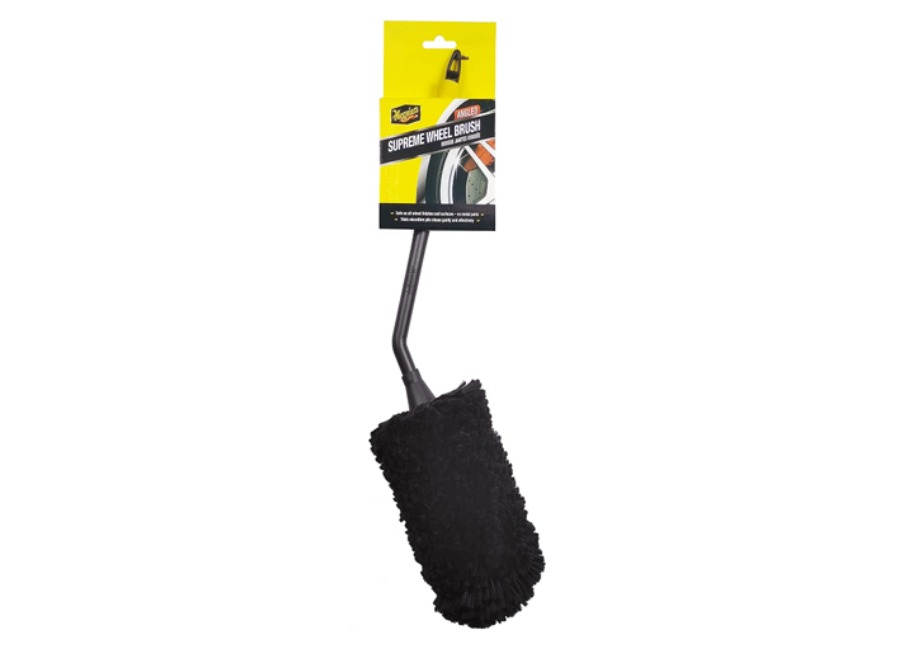 Meguiar's Supreme Angled Wheel Brush - luxusná mikrovláknová kefa na kolesá, zahnutá